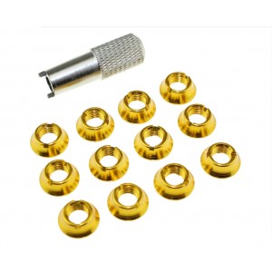 Transmitter Color Nuts Gold