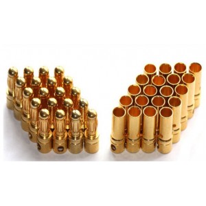 Connector - Bullet Gold 3.5mm Connectors